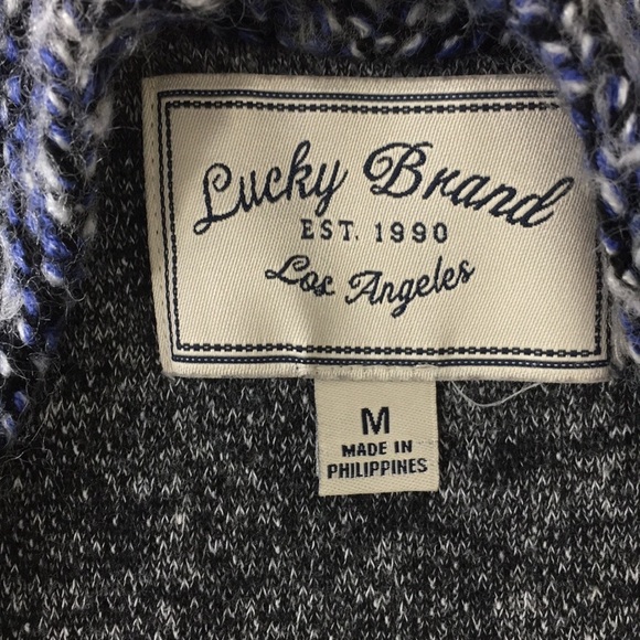 Lucky Brand Blue Knit Long Sleeve Duster Cardigan - Picture 8 of 8